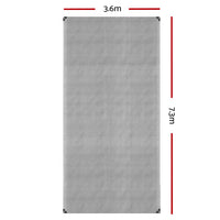 Thumbnail for Instahut Tarp Tarpaulin 3.6x7.3m Canvas Camping Heavy Duty Sun Cover