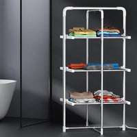 Thumbnail for Devanti Electric Heated Towel Rail Rack 30 Bars Foldable Clothes Dry Warmer