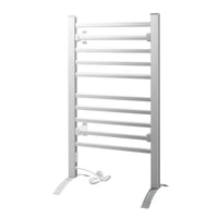 Thumbnail for Devanti Electric Heated Towel Rail Rack 10 Bars Freestanding Clothes Dry Warmer