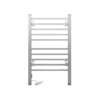 Thumbnail for Devanti Electric Heated Towel Rail Rack 10 Bars Freestanding Clothes Dry Warmer