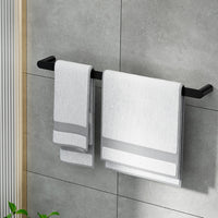 Thumbnail for Towel Rail Rack Holder Single 600mm Wall Mounted Stainless Steel Black