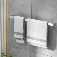 Thumbnail for Towel Rail Rack Holder Single 600mm Wall Mounted Stainless Steel Silver