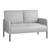 Thumbnail for Artiss Armchair 2-Seater Sofa Pillow Linen Grey