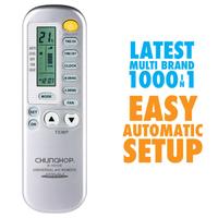 Thumbnail for Universal Aircon Remote Replacement Silver - AC Air Conditioner Control 1 in 1000 Brands-2