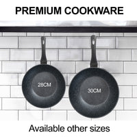 Thumbnail for Stone Chef Forged Wok Non Stick Cookware Kitchen Black 30cm