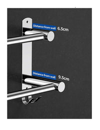 Thumbnail for Stretchable 45-75 cm Towel Bar for Bathroom and Kitchen (Two Bars)