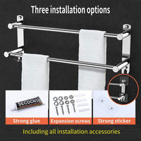 Thumbnail for Stretchable 45-75 cm Towel Bar for Bathroom and Kitchen (Two Bars)