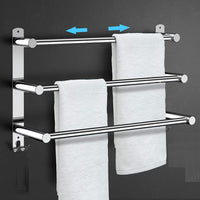 Thumbnail for Stretchable 45-75 cm Towel Bar for Bathroom and Kitchen (Three Bars)