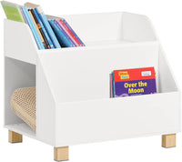 Thumbnail for Kids Storage Bookcase 3 Compartments, White