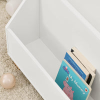 Thumbnail for Kids Storage Bookcase 3 Compartments, White