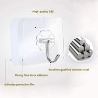 Thumbnail for 24 Packs Heavy Duty Adhesive Hooks Kitchen Wall Hooks