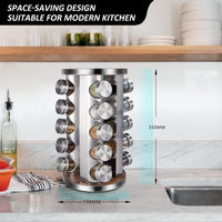 Thumbnail for Rotating Spice Rack Organizer with 20 Pieces Jars for Kitchen