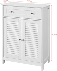 Thumbnail for Freestanding Storage Cabinet with Doors/Drawer 60x87x35 cm