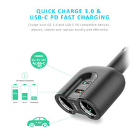 Thumbnail for mbeat Gorilla Power Dual Port USB-C & QC 3.0 Car Charger