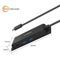 Thumbnail for mbeat Mountable 5-Port USB-C Hub