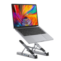 Thumbnail for mbeat Stage P5 Portable Laptop Stand with USB-C Docking Station - Space Grey