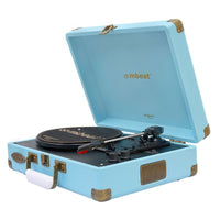 Thumbnail for mbeat Woodstock II Sky Blue Retro Bluetooth (TX/RX) Turntable