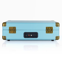 Thumbnail for mbeat Woodstock II Sky Blue Retro Bluetooth (TX/RX) Turntable
