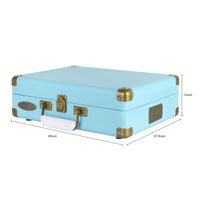 Thumbnail for mbeat Woodstock II Sky Blue Retro Bluetooth (TX/RX) Turntable