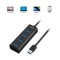 Thumbnail for mbeat 4-Port USB 3.0 Hub - Black
