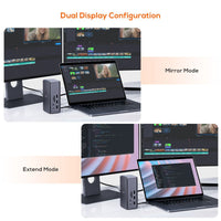 Thumbnail for mbeat 14-in-1 USB4 Docking Station with 8K Video, 40Gbps Data - Space Grey