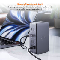 Thumbnail for mbeat 14-in-1 USB4 Docking Station with 8K Video, 40Gbps Data - Space Grey