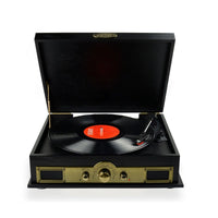 Thumbnail for mbeat Vintage Wood Turntable with Bluetooth Speaker, AM/FM Radio