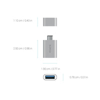 Thumbnail for mbeat attache Aluminum USB 3.1/3.0 to USB Type C Adaptor
