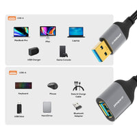 Thumbnail for mbeat Tough Link 1.8m USB 3.0 to USB 3.0 Extension Cable