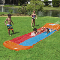 Thumbnail for Bestway Kids H20GO Double Water Slide with Ramp - 18'/5.49m