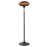 Thumbnail for 2000W 2.1m Free Standing Adjustable Portable Outdoor Electric Patio Heater Black