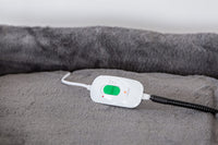 Thumbnail for Easy to Clean Electric Heated Rabbit Faux Fur Covering Pet Bed - Medium