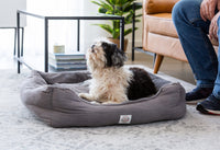 Thumbnail for Easy to Clean Electric Heated Rabbit Faux Fur Covering Pet Bed - Medium