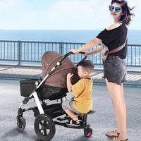 Thumbnail for Stroller Step Board Toddler Buggys Wheel Standing Board Skateboard For Pram Kids Pink