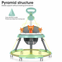Thumbnail for Upgrade Adjustable Baby Walker Stroller Play Activity Music Kids Ride On Toy Car