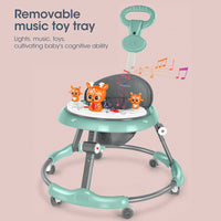 Thumbnail for Upgrade Adjustable Baby Walker Stroller Play Activity Music Kids Ride On Toy Car