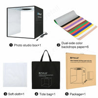 Thumbnail for 25CM Portable Photo Studio LED Light Tent Bar Cube Soft Box Room Photography