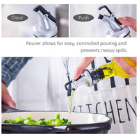 Thumbnail for 4PCS 500ml Olive Oil Vinegar Pourer Dispenser Cooking Glass Bottle Kitchen Tools