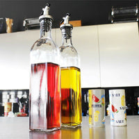 Thumbnail for 4PCS 500ml Olive Oil Vinegar Pourer Dispenser Cooking Glass Bottle Kitchen Tools