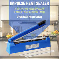 Thumbnail for 300mm Impulse Heat Sealer Sealing SAA Machine Electric Plastic Poly Bag