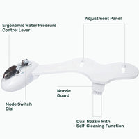 Thumbnail for Toilet Bidet Seat Spray Hygiene Water Wash Clean Sanitation Bathroom Attachment