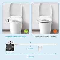 Thumbnail for Toilet Bidet Seat Dual Nozzles Bidet Non Electric Toilet Water Sprayer Bathroom