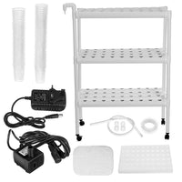 Thumbnail for 108 Plant Sites Hydroponic Grow Tool Kit Vegetable Garden Hydroponic Grow System With Wheels