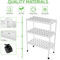 Thumbnail for 108 Plant Sites Hydroponic Grow Tool Kit Vegetable Garden Hydroponic Grow System With Wheels