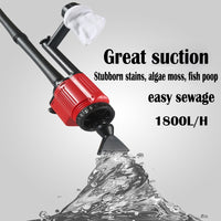 Thumbnail for Aquarium Electric Siphon Pump Vacuum Cleaner Fish Tank Clean Water Change Gravel