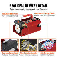 Thumbnail for 12V Portable Electric Oil Transfer Extractor Fluid Suction Pump Diesel Siphon AU