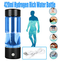 Thumbnail for Random Color 420ml Portable Hydrogen Rich Water Bottle Rich Hydrogen Water Generator USB AU