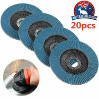 Thumbnail for 20 PCS 40 Grit Grinding Wheel 5'' 125MM Angle Grinder Flap Sanding Disc AU