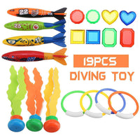 Thumbnail for Kids Pool Diving Toys Set Underwater Games Fun Swimming Training Summer Toys