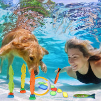 Thumbnail for Kids Pool Diving Toys Set Underwater Games Fun Swimming Training Summer Toys